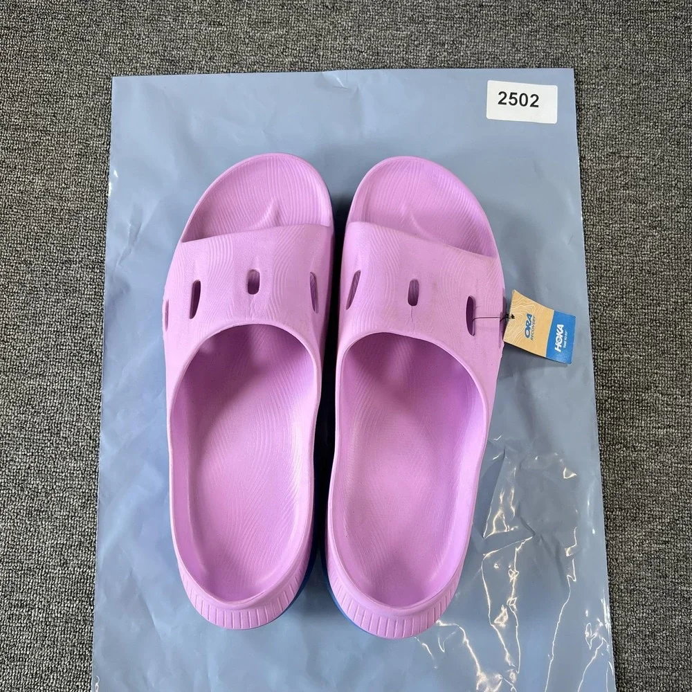 HOKA ORA Recovery Slide 3 Sandals Mens 13 Purple Blue Cushioned Slip On